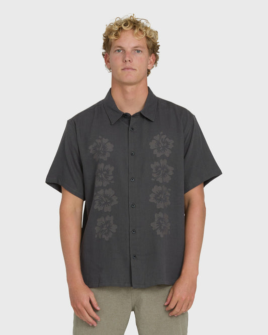 Billabong Men's Cordoba Short Sleeve Shirt - Raven