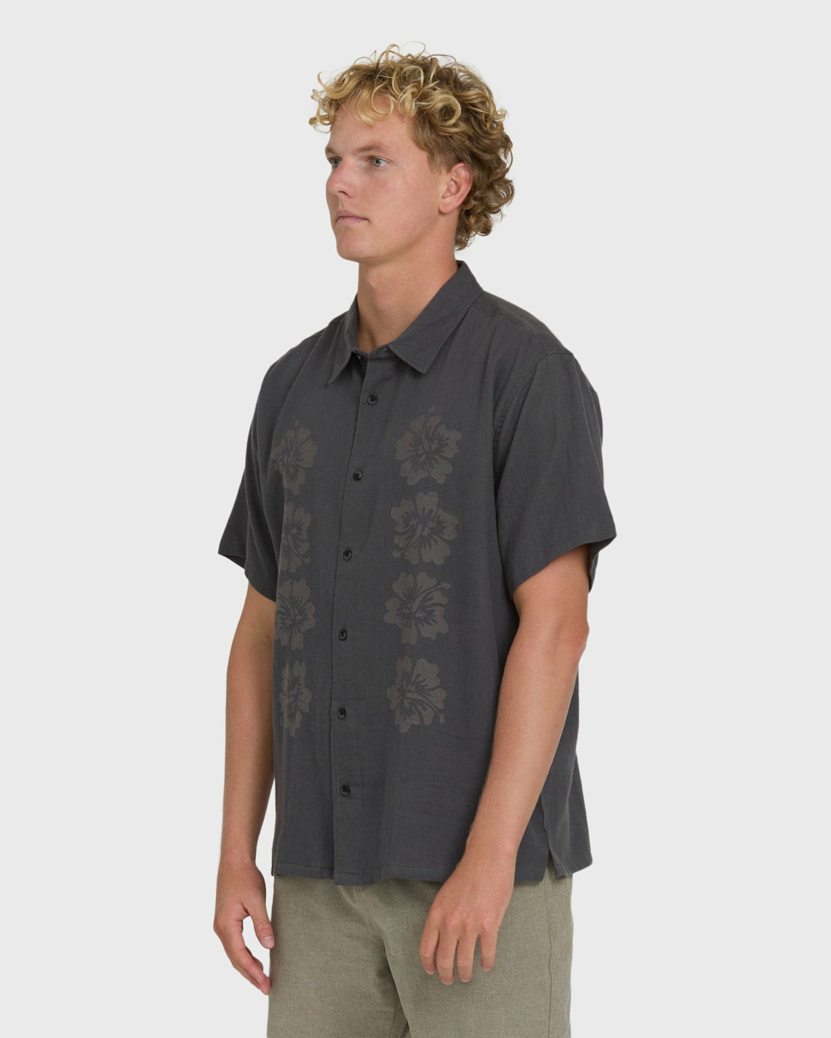 Billabong Men's Cordoba Short Sleeve Shirt - Raven