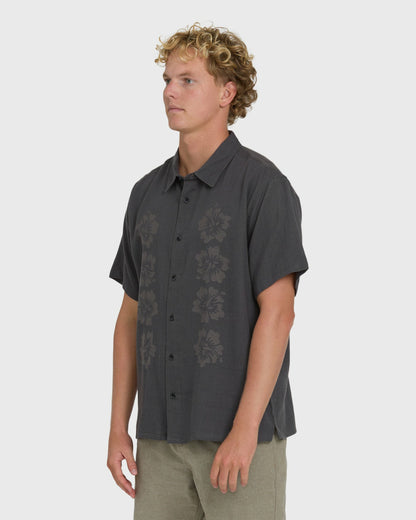 Billabong Men's Cordoba Short Sleeve Shirt - Raven
