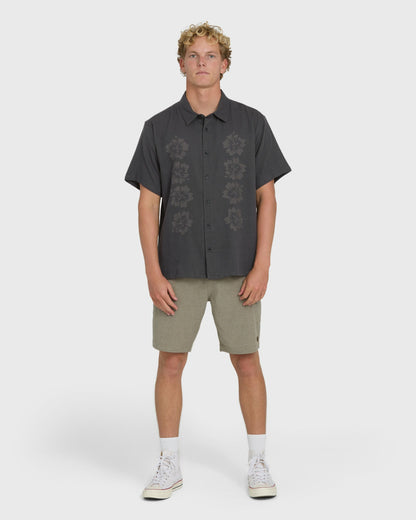 Billabong Men's Cordoba Short Sleeve Shirt - Raven