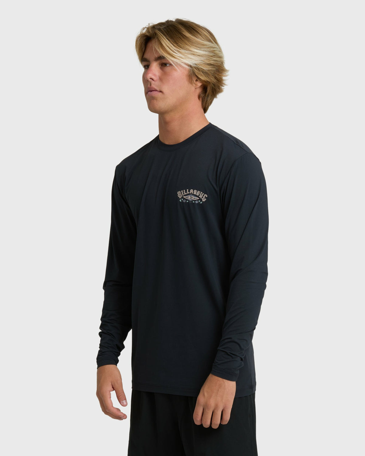 Billabong Men's Heritage Loose Fit Long Sleeve Surf Tee - Black