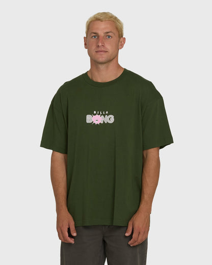 Billabong Men's Shine OG Short Sleeve Cotton T-Shirt - Rifle Green