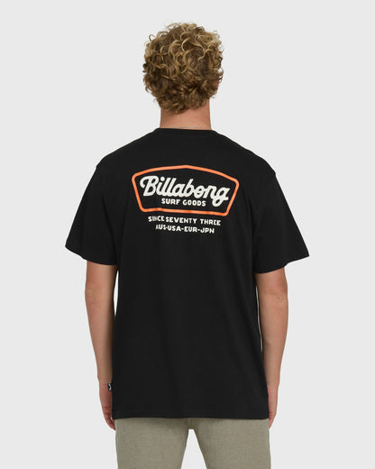 Billabong Men's Off Duty Premium Short Sleeve Knit T-Shirt - Black