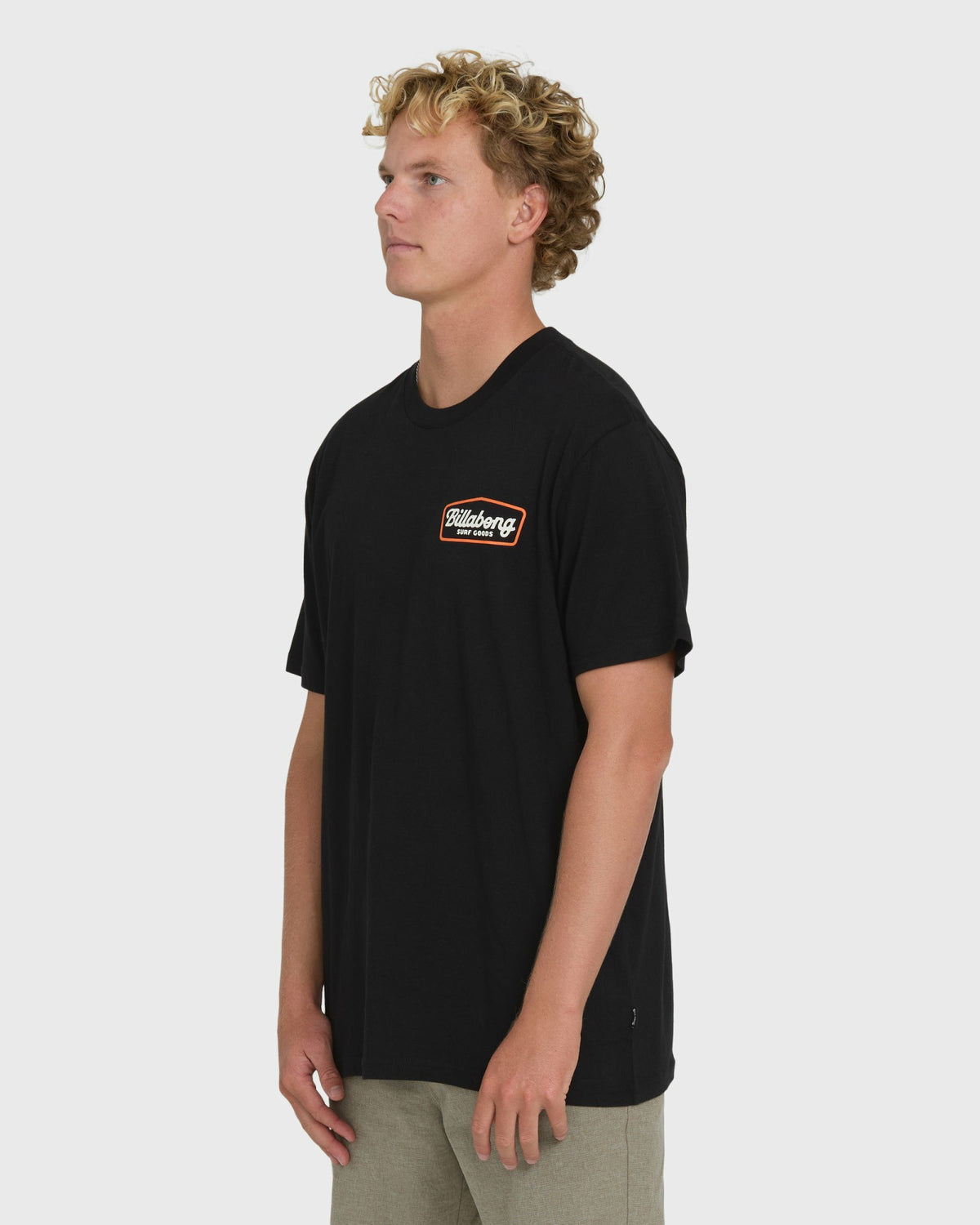 Billabong Men's Off Duty Premium Short Sleeve Knit T-Shirt - Black
