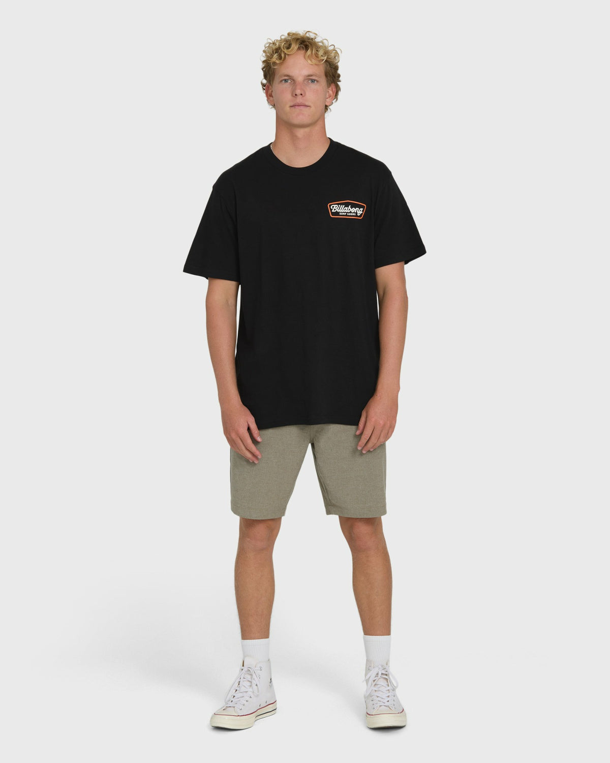 Billabong Men's Off Duty Premium Short Sleeve Knit T-Shirt - Black