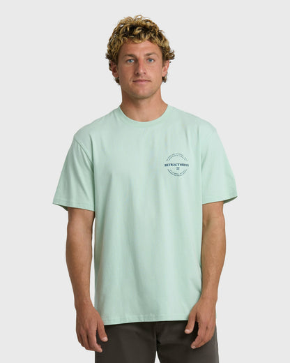 Billabong Men's Symmetry Premium Short Sleeve T-Shirt - Vintage Green