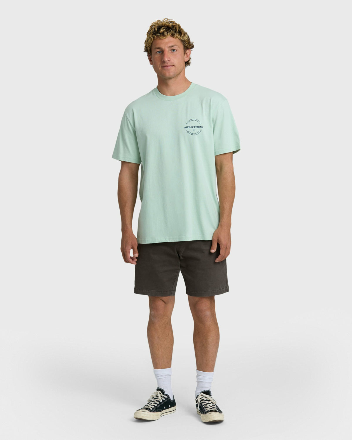 Billabong Men's Symmetry Premium Short Sleeve T-Shirt - Vintage Green