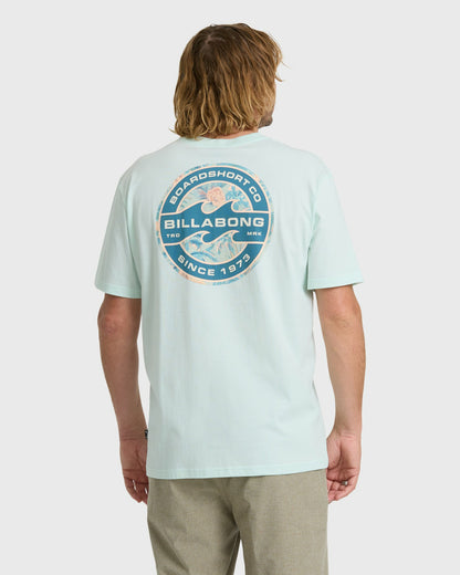 Billabong Men's Hollow Fill Premium Short Sleeve T-Shirt - Sea Glass