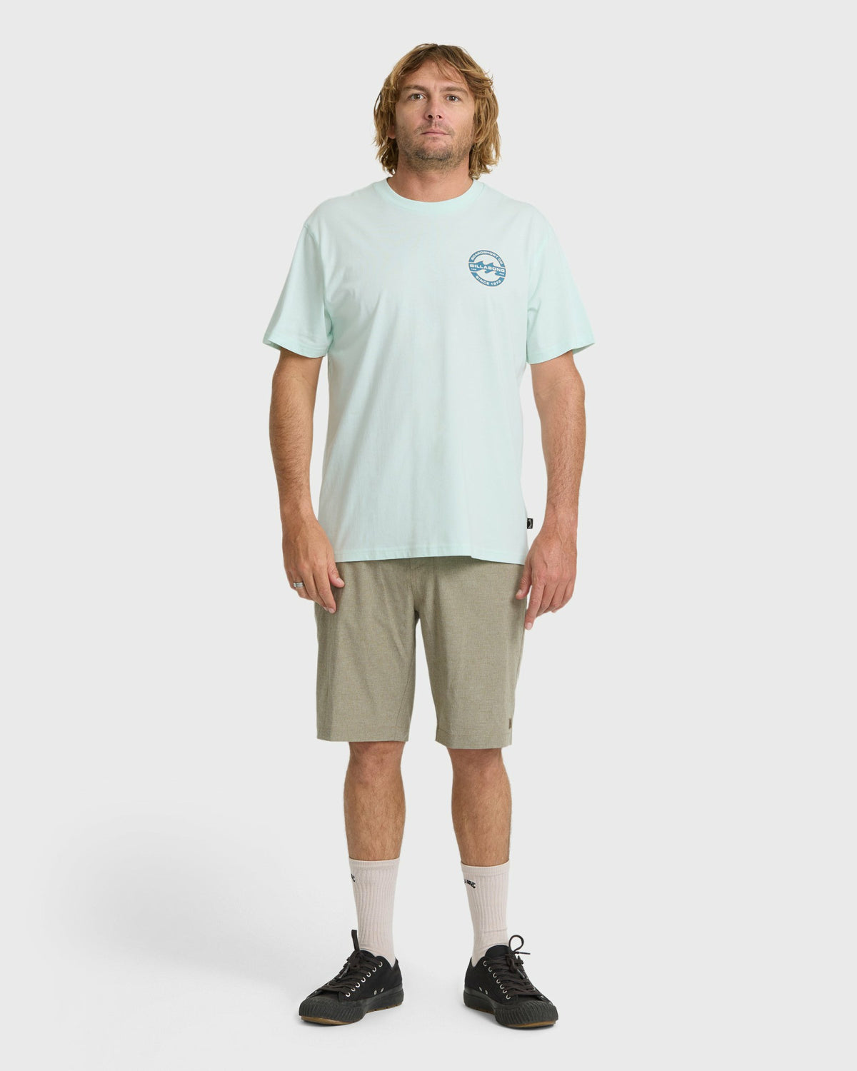 Billabong Men's Hollow Fill Premium Short Sleeve T-Shirt - Sea Glass