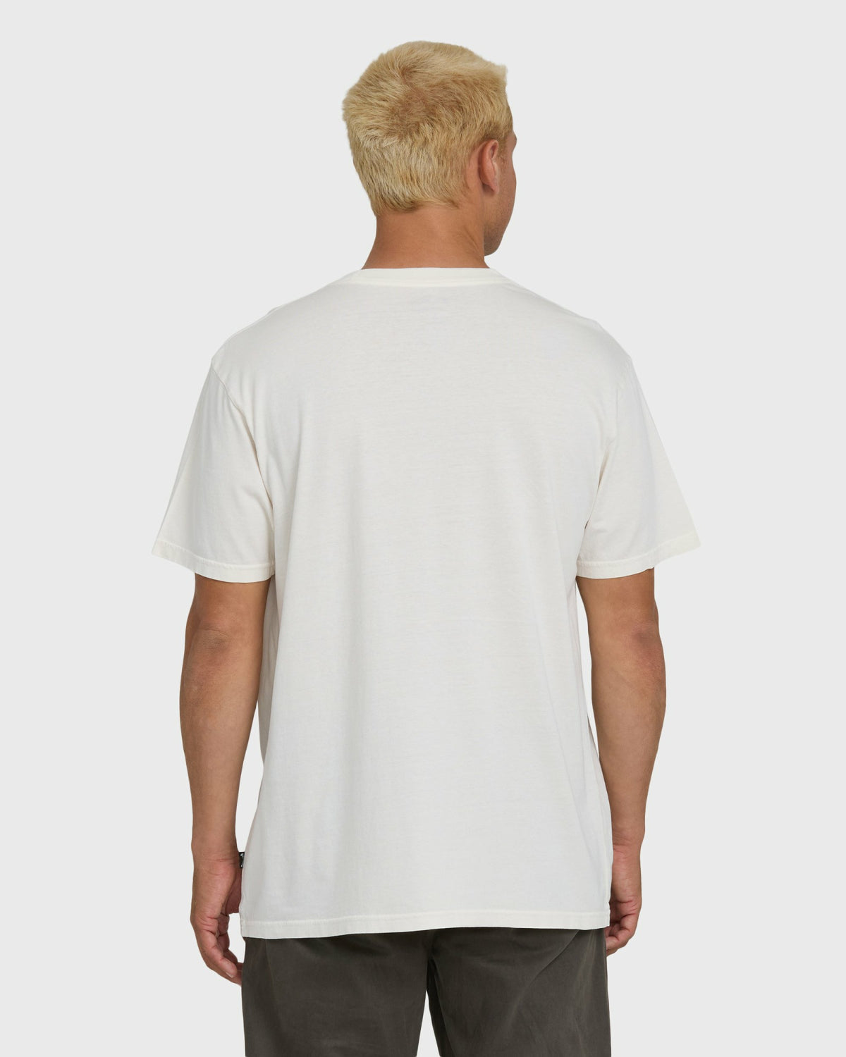 Billabong Men's Stack Wave Washed Premium Short Sleeve Knit T-Shirt - Off White