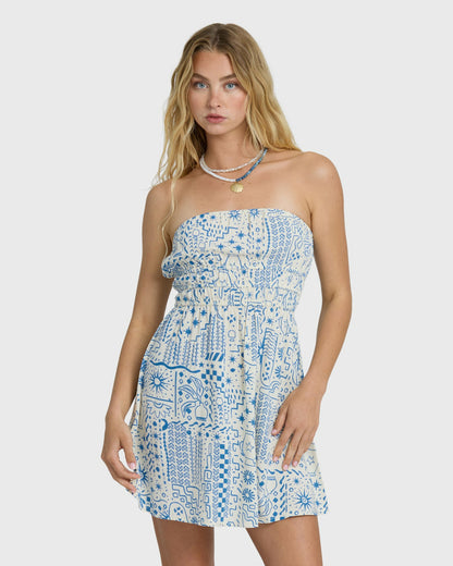 Billabong Women's In The Sky Mini Dress - White Cap