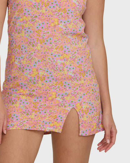 Billabong Women's Tidal Crush Mini Dress - Party Pink