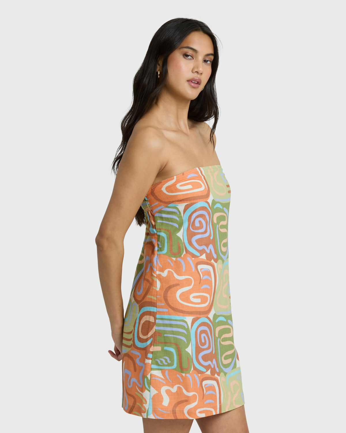 Billabong Women's Summer Glow Mini Dress - Orange Multi