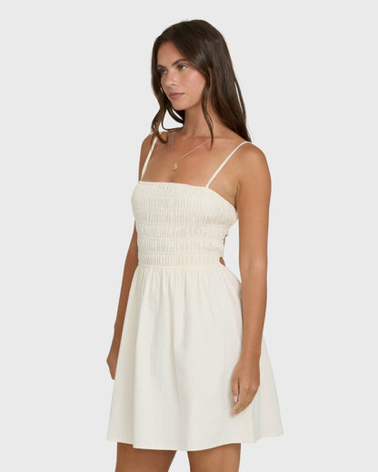 Billabong Women's Suns Out Mini Dress - White Cap