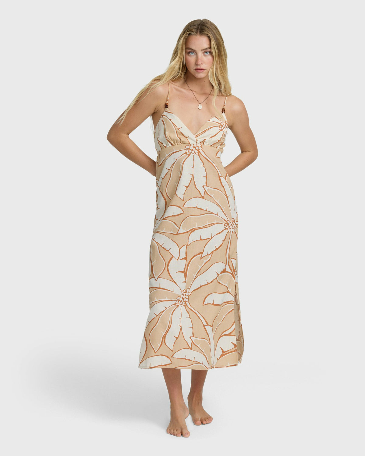 Billabong Women's Tropic Breeze Midi Dress - Stone
