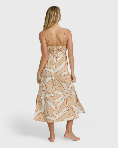 Billabong Women's Tropic Breeze Midi Dress - Stone