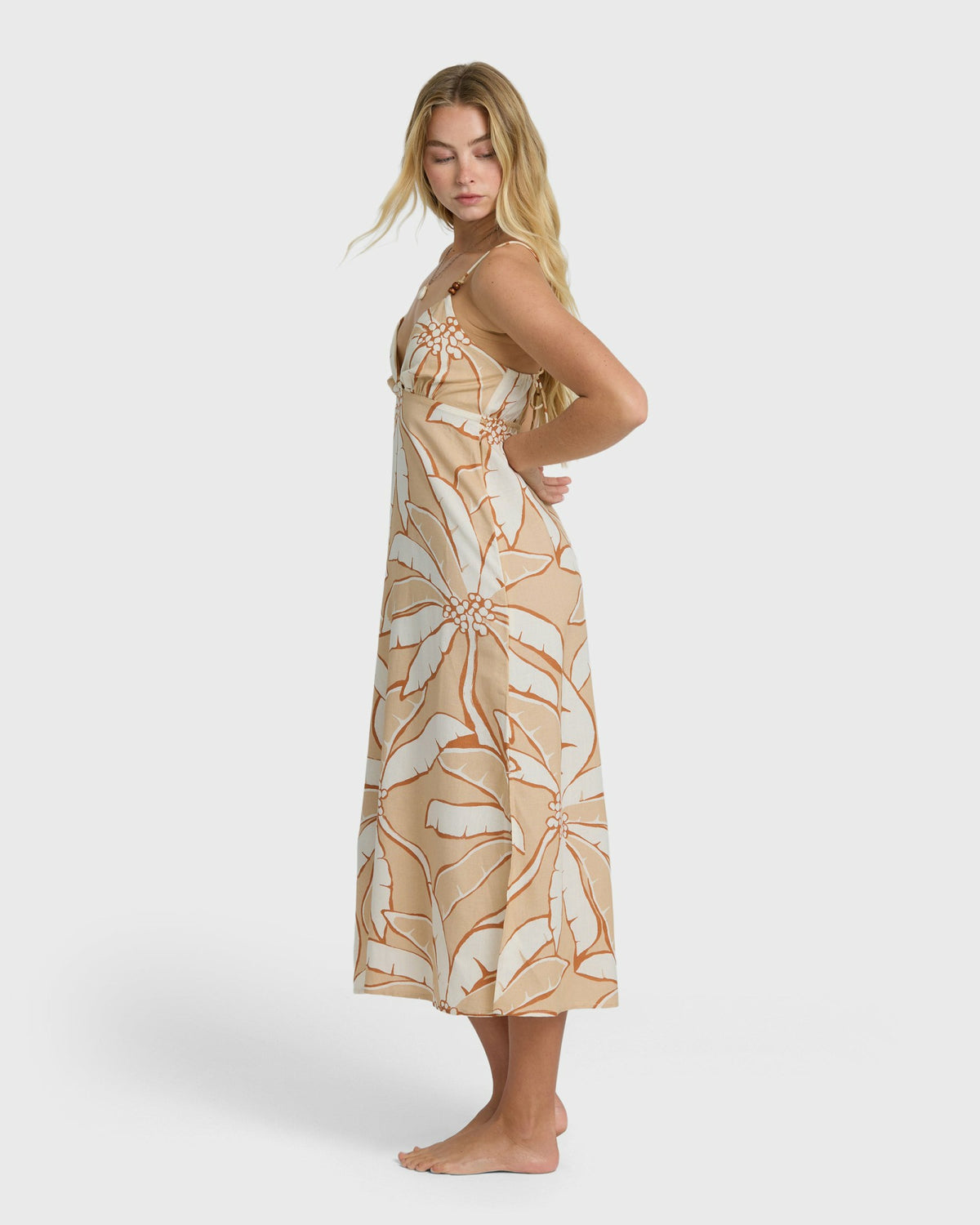 Billabong Women's Tropic Breeze Midi Dress - Stone