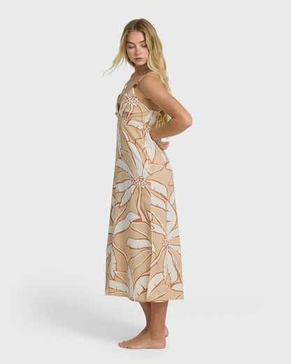 Billabong Women's Tropic Breeze Midi Dress - Stone