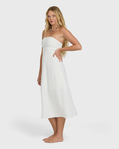 Billabong Women's In The Sky Midi Dress - Salt Crystal