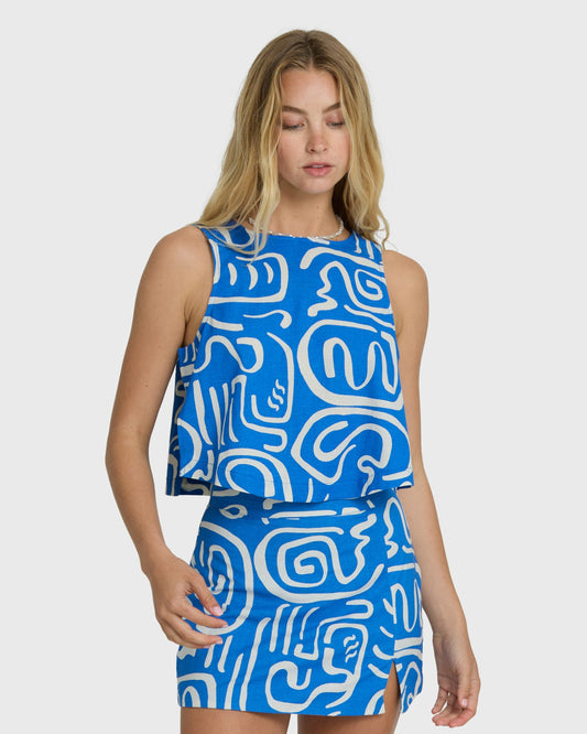 Billabong Women's So Breezy Tank - True Blue