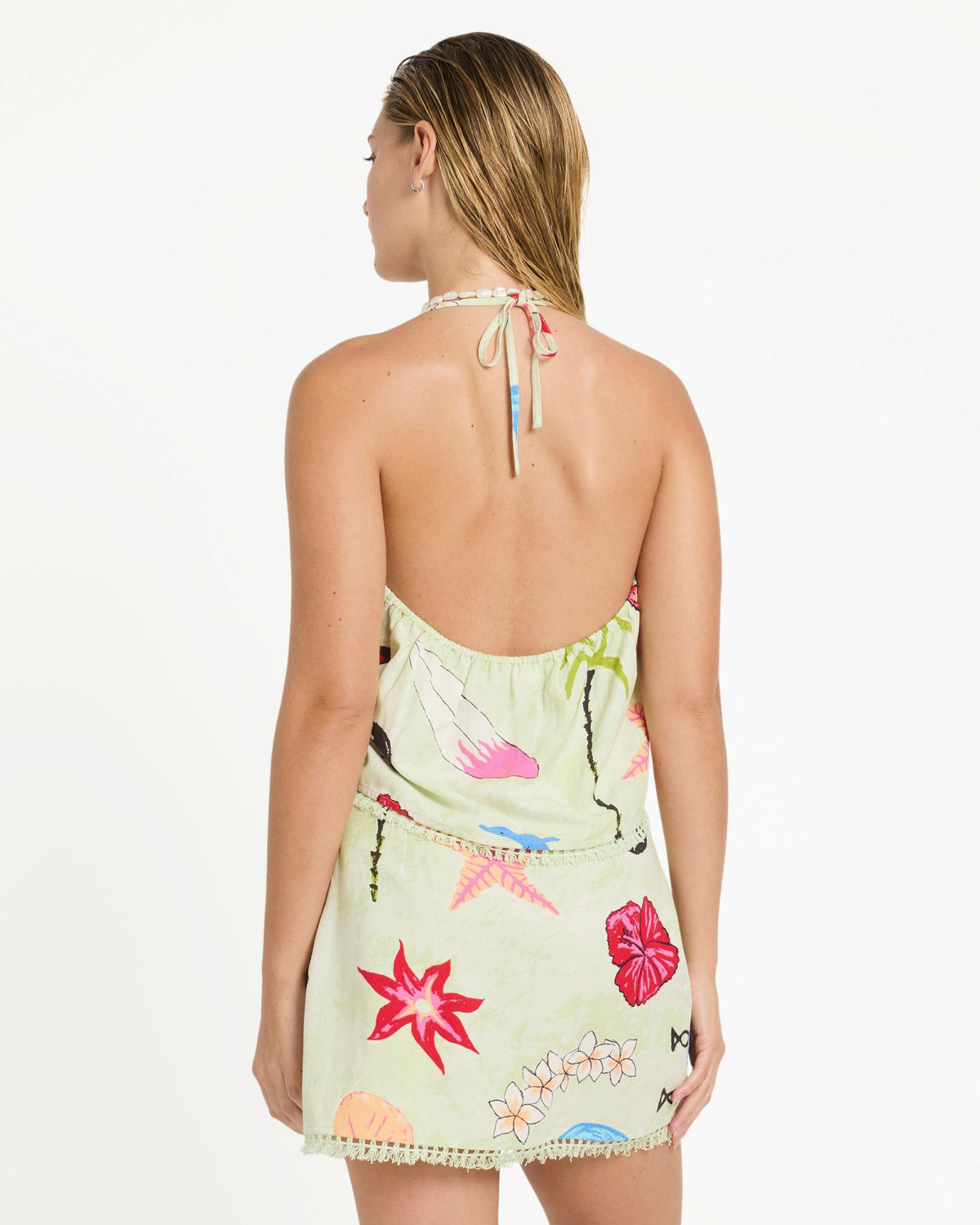 Billabong Women's Lottie Hall Woven Tank - Sunny Lime