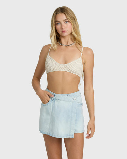 Billabong Women's Jade Saltwashed Skort - Blue Mist