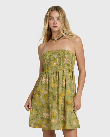 Billabong Women's Tropical Haze Mini Dress - Cedar