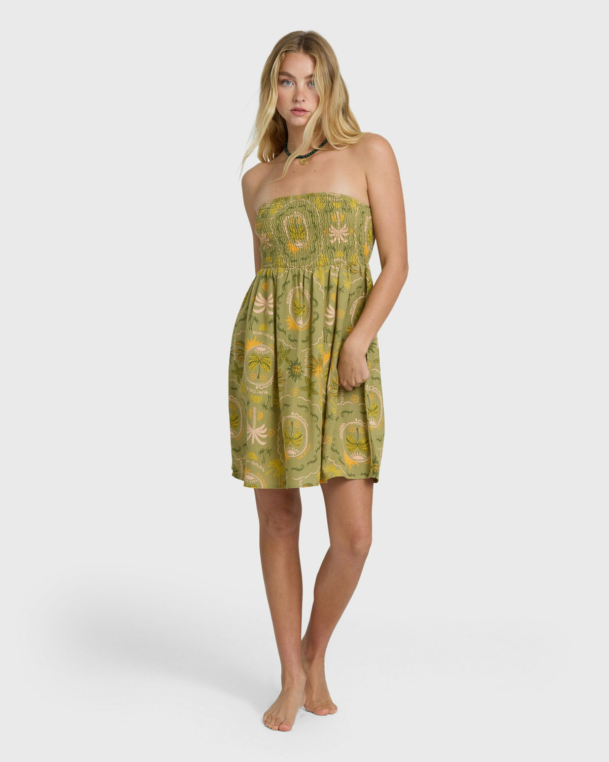 Billabong Women's Tropical Haze Mini Dress - Cedar