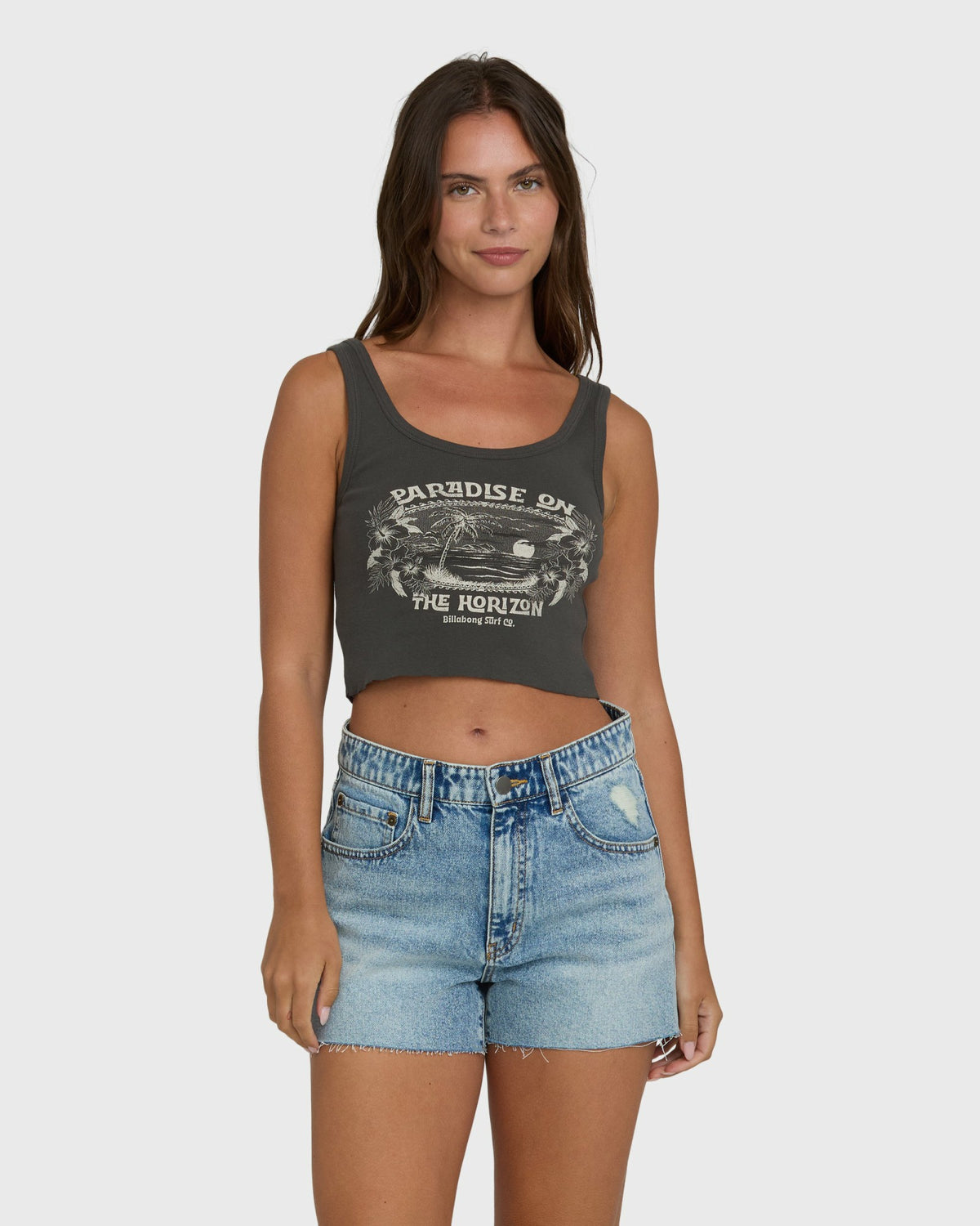 Billabong Women's All Day Paradise Tank Top - Off Black