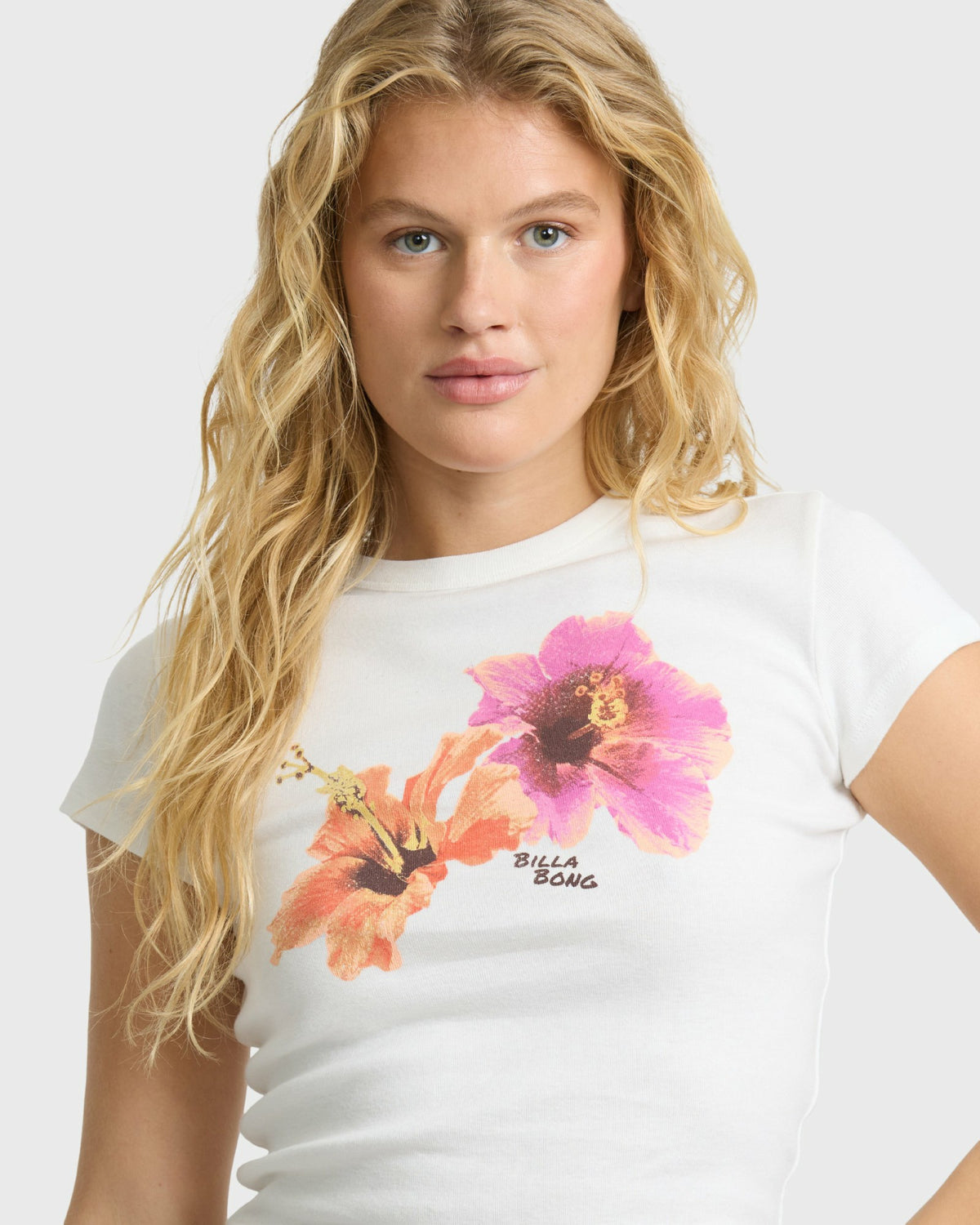 Billabong Women's Cool Girls Only Short Sleeve T-Shirt - Salt Crystal