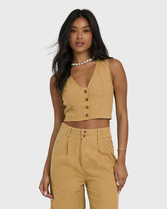 Billabong Women's Tailor Made Vest - Dijon