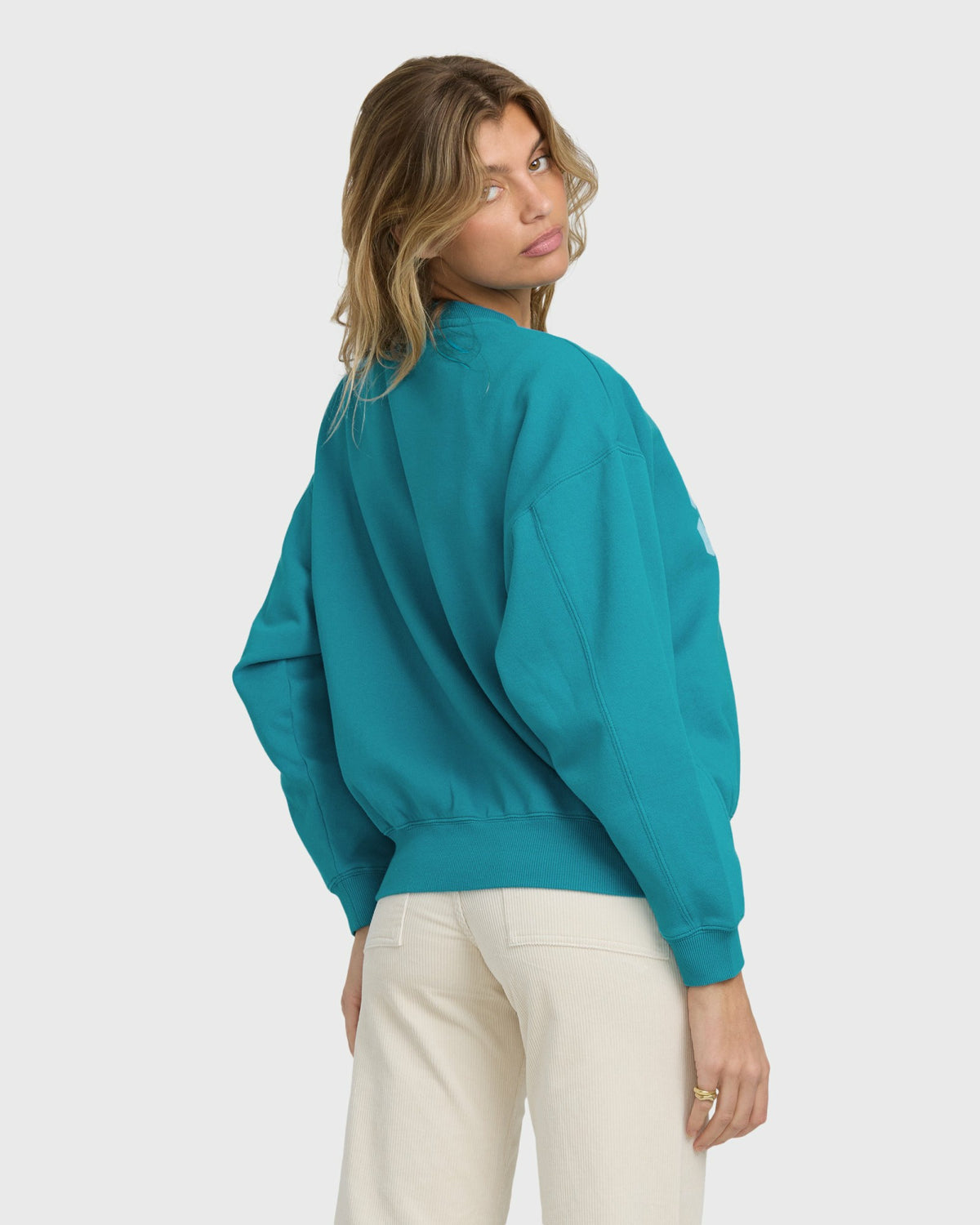 Billabong Women's Mono Aloha Kendal Crewneck Sweatshirt - Atlantis