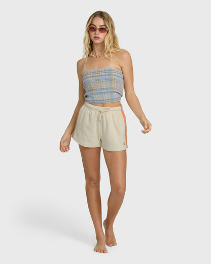 Billabong Women's Keep It Simple 2 Tube Print Tube Top - Twilight Blue