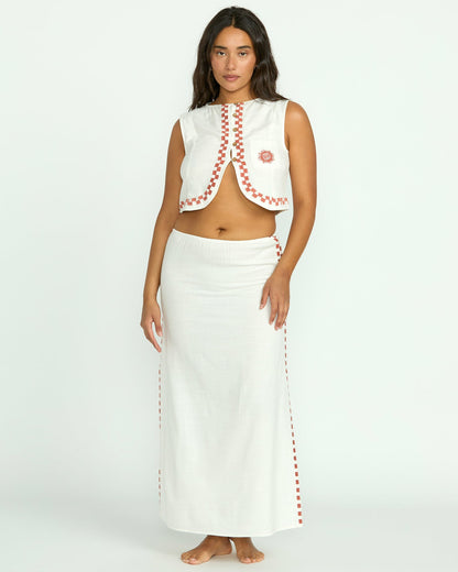 Billabong Women's Secret Cove Skirt - Salt Crystal