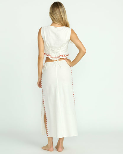Billabong Women's Secret Cove Skirt - Salt Crystal