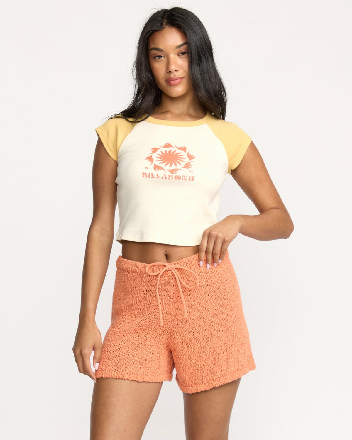 Billabong Women's Gia Sweater Shorts - Sunset