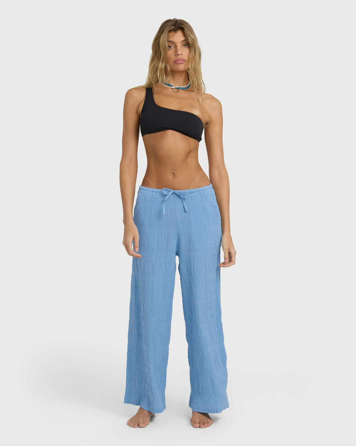 Billabong Women's Laura Elastic Waist Pants - Blue Drift
