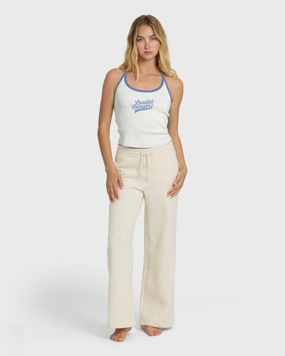 Billabong Women's Cozy Camper Sweat Pants - Oatmeal Heather