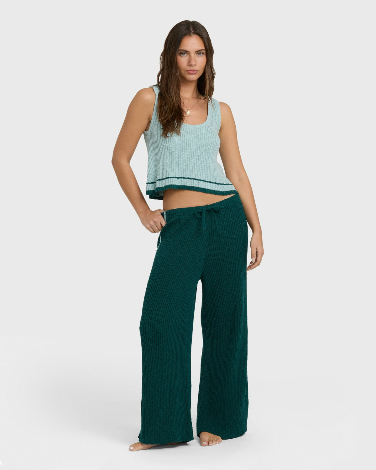 Billabong Women's Summery Nights Sweaterpants - Spruce Green