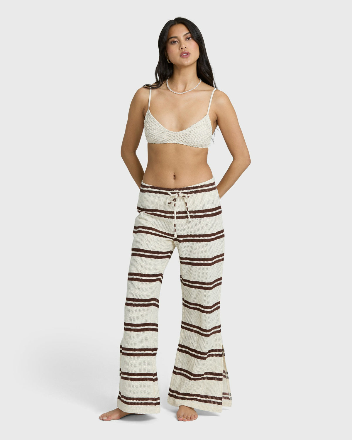 Billabong Women's Hot Stripe Pants - Teak