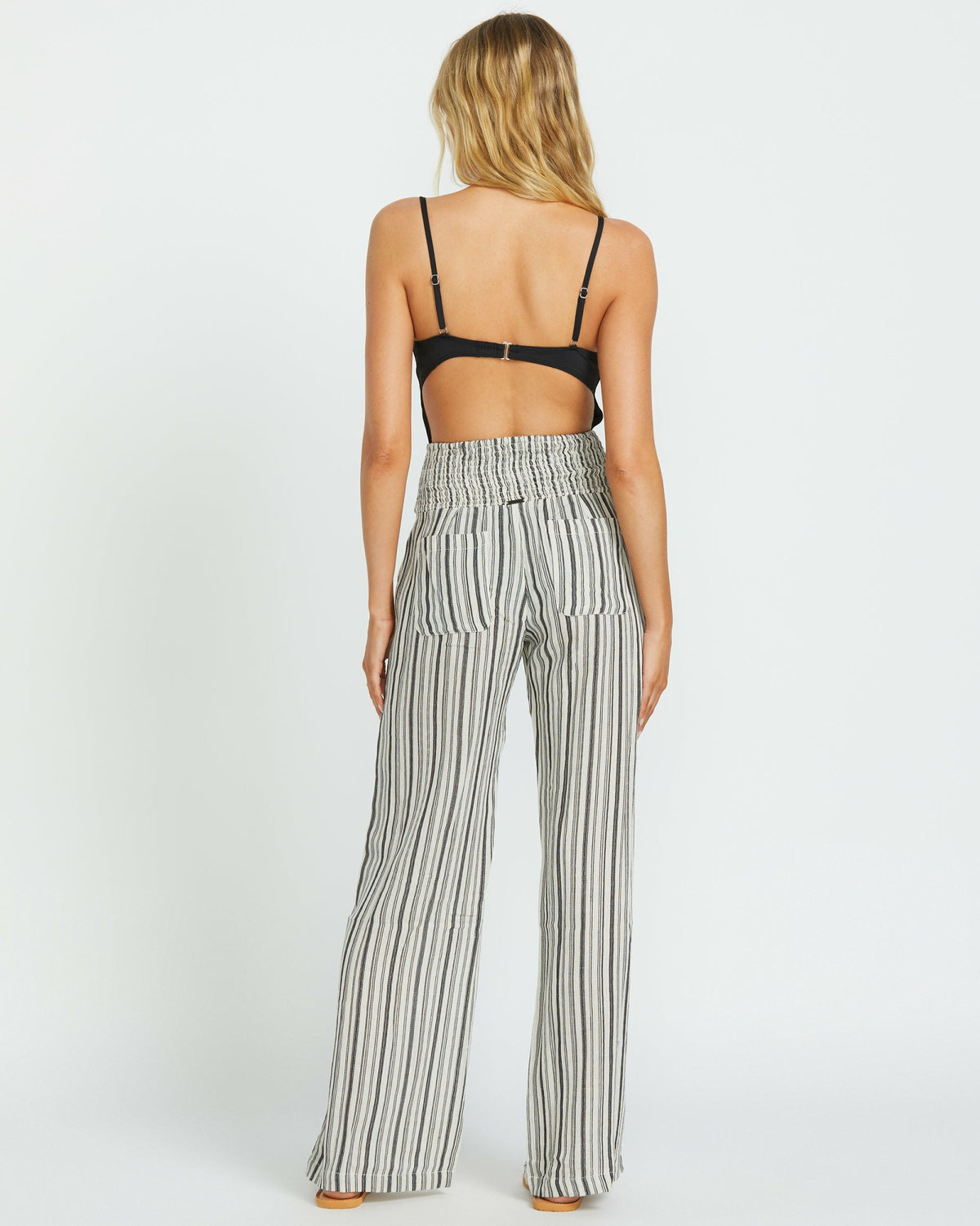 Billabong Women's New Waves 2 Elastic Waist Pants - Black Pebble