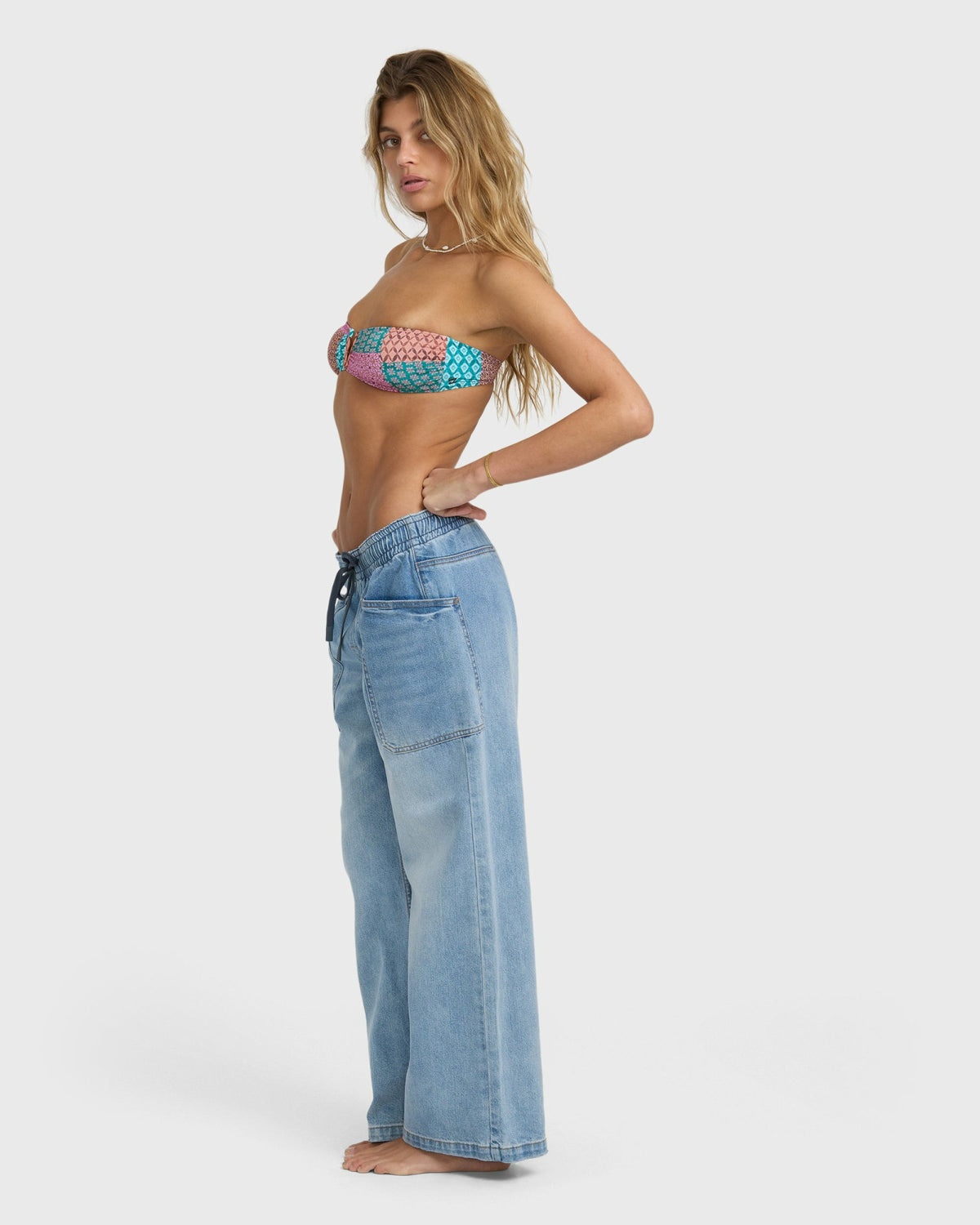 Billabong Women's Zonte Elastic Waist Jeans - Shaded Wash