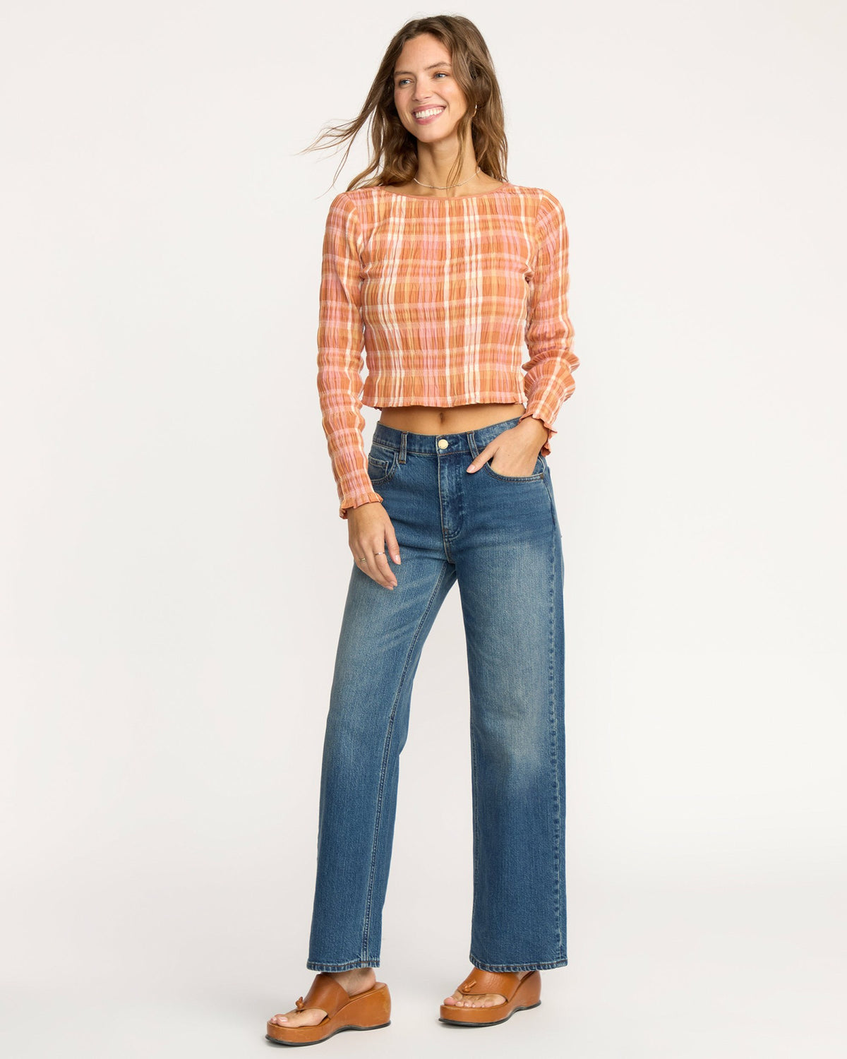 Billabong Women's Shifter Straight Leg Pants - Dirty Vintage Blue