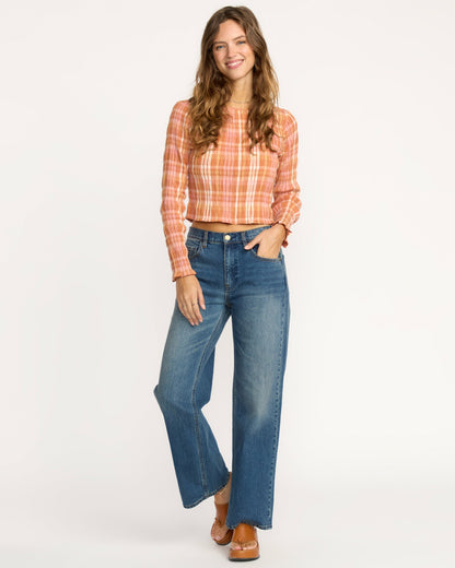 Billabong Women's Shifter Straight Leg Pants - Dirty Vintage Blue
