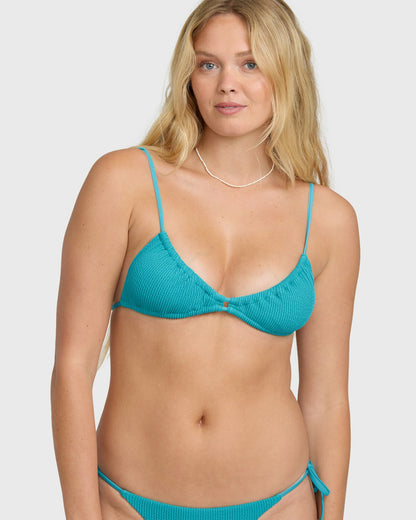 Billabong Women's Summer Hi Teagan Bralette Bikini Top - Bright Marine