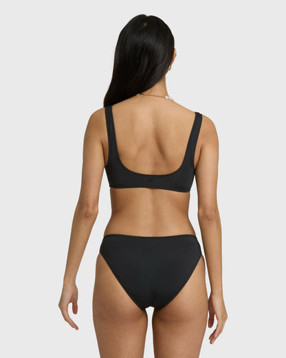 Billabong Women's Sol Searcher Scoop Tank Bikini Top - Black Pebble