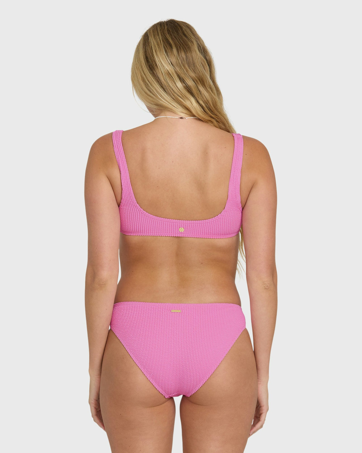 Billabong Women's Summer Hi Scoop Tank Bikini Top - Party Pink