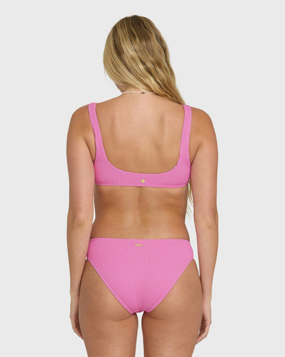 Billabong Women's Summer Hi Scoop Tank Bikini Top - Party Pink