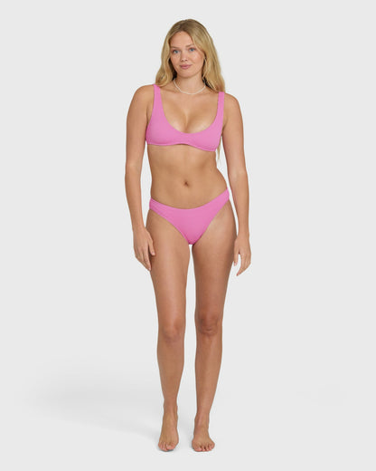 Billabong Women's Summer Hi Scoop Tank Bikini Top - Party Pink