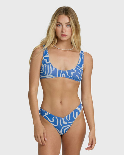 Billabong Women's Le Love Scoop Tank Swim Tank Bikini Top - True Blue